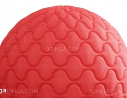 تکسچر پارچه با لحاف قرمز